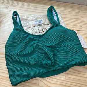NWT Coral Reef Swim Traveler Top size Medium Green